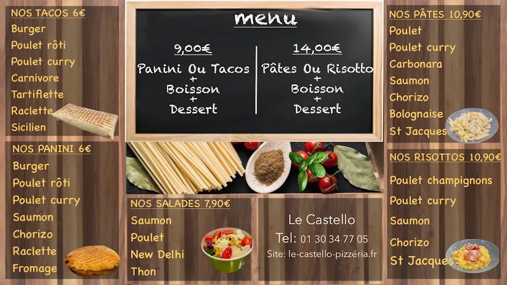Menu_Le Castello _Champagne-sur-Oise_image_1