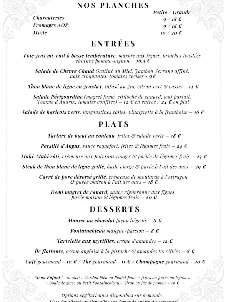 Menu_La Clé d’Or_Chailly-en-Bière_immagine_3