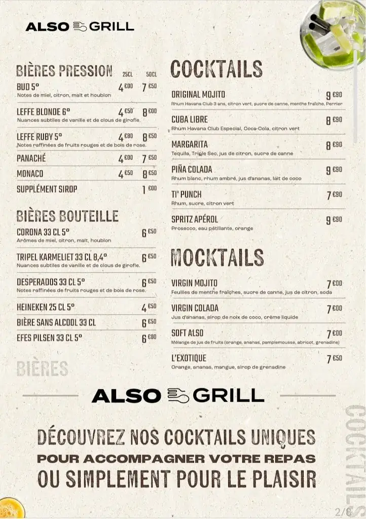 Menu_ALSO GRILL restaurant Buchelay_Buchelay_image_1