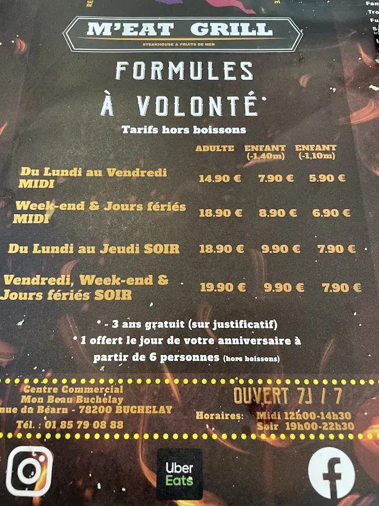 Menu_M'EAT GRILL Buchelay_Buchelay_image_3