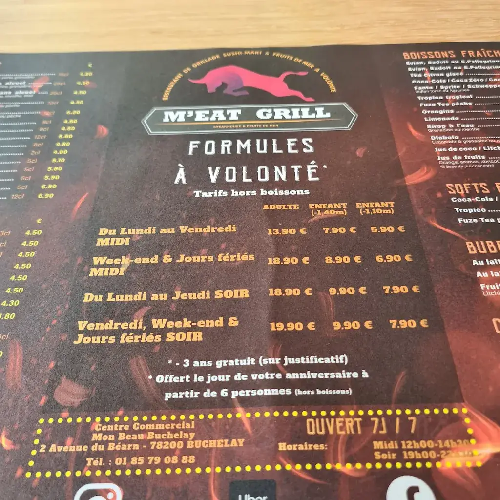 Menu_M'EAT GRILL Buchelay_Buchelay_image_4