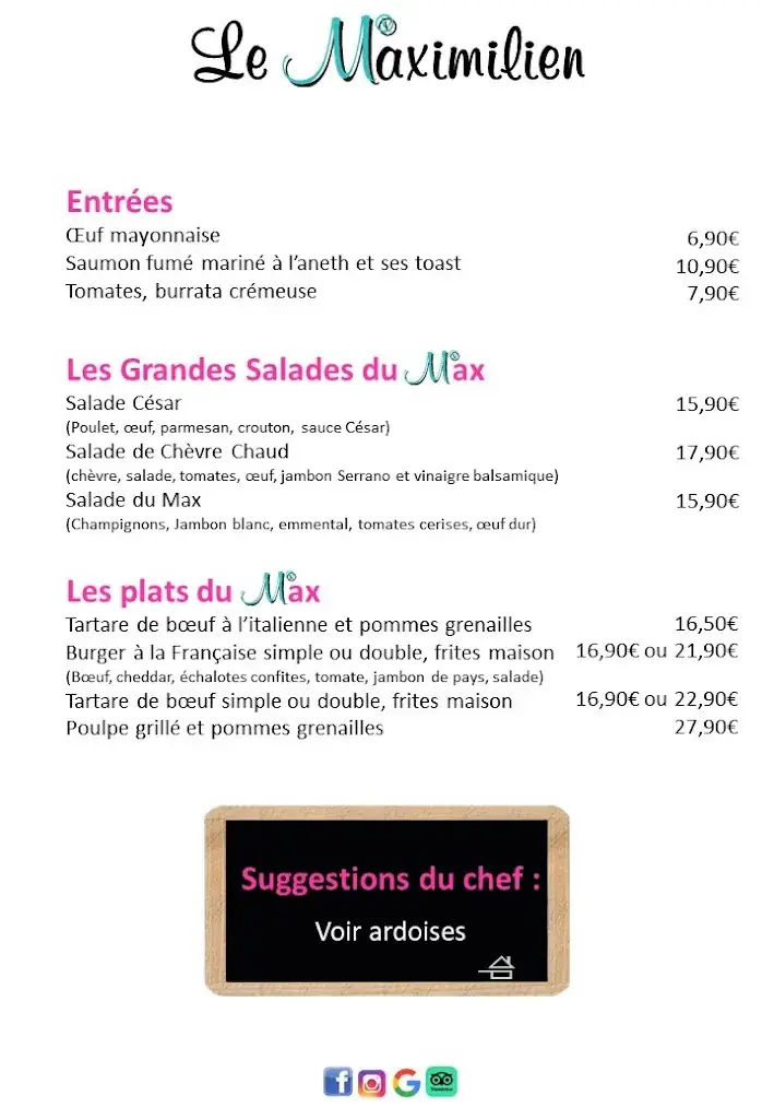 Menu_Le Maximilien_Houilles_image_1