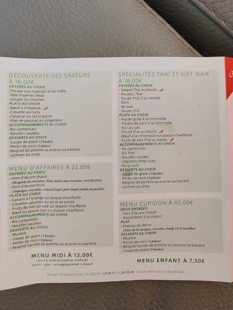 Menu_馮 Chez Phung _Bures-sur-Yvette_image_1