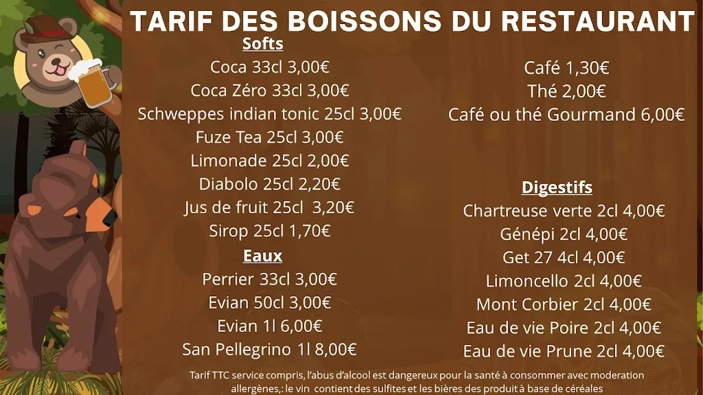 Menu_le Repaire de l'Ours à Pont de Beauvoisin_Pont-de-Beauvoisin_image_3