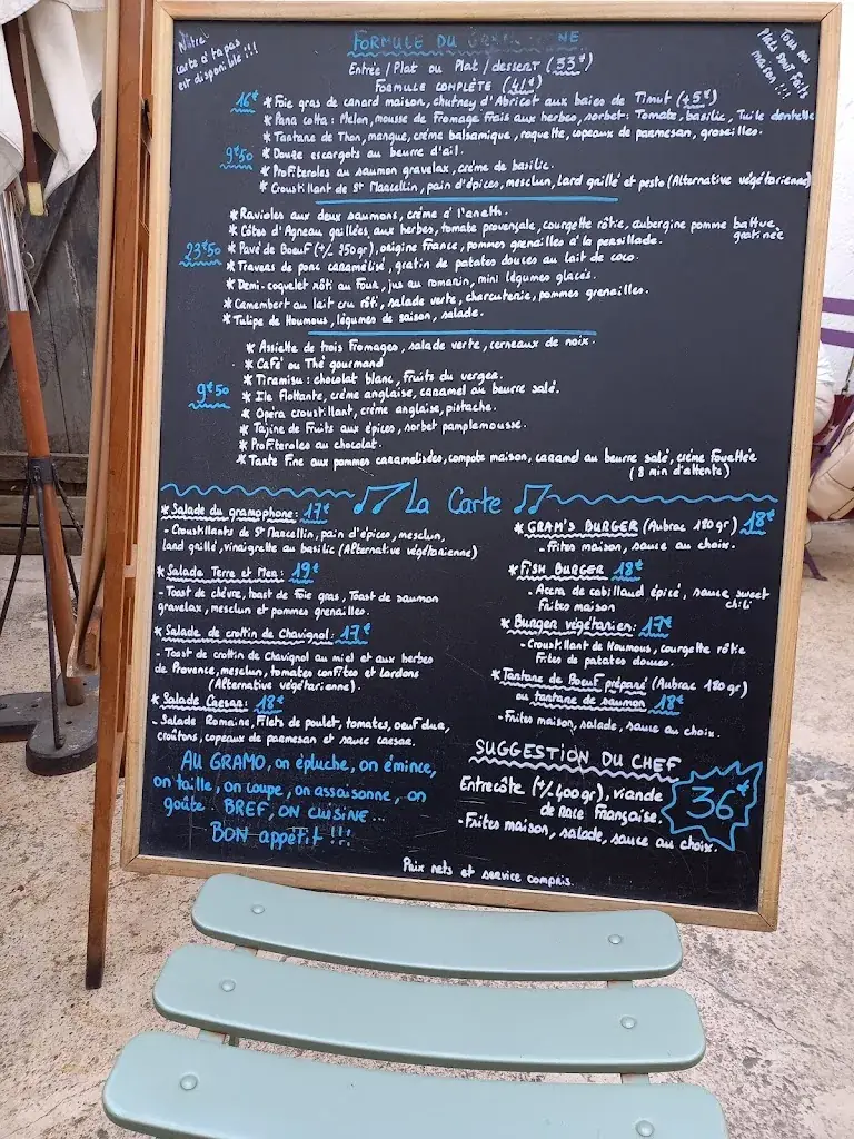 Menu_Le Gramophone_Orsay_image_1