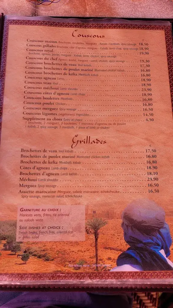 Menu_Au Soleil Du Maroc_Orsay_image_4