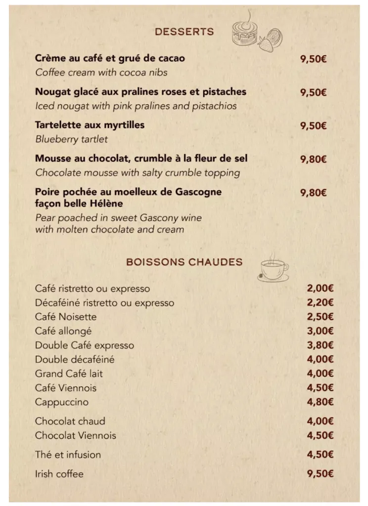 Menu_Le Bistrot 1951_Saint-Alban-de-Montbel_imagen_4