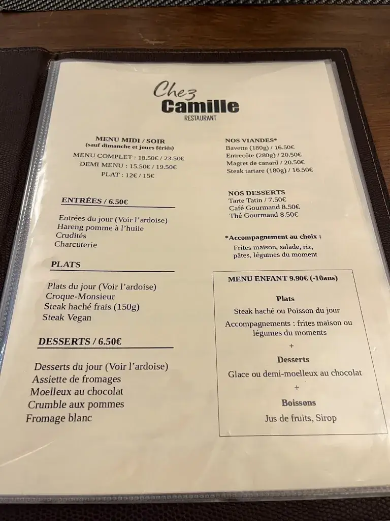 Menu_Chez Camille_Orsay_image_1