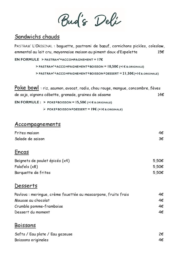 Menu_Bud's Deli_Orsay_image_2