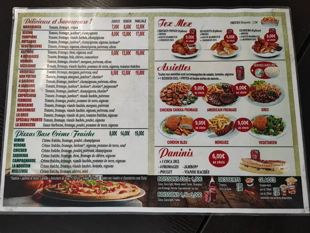 Menu_Pronto Bures - Restauration rapide autour de Saclay_Paris_immagine_2