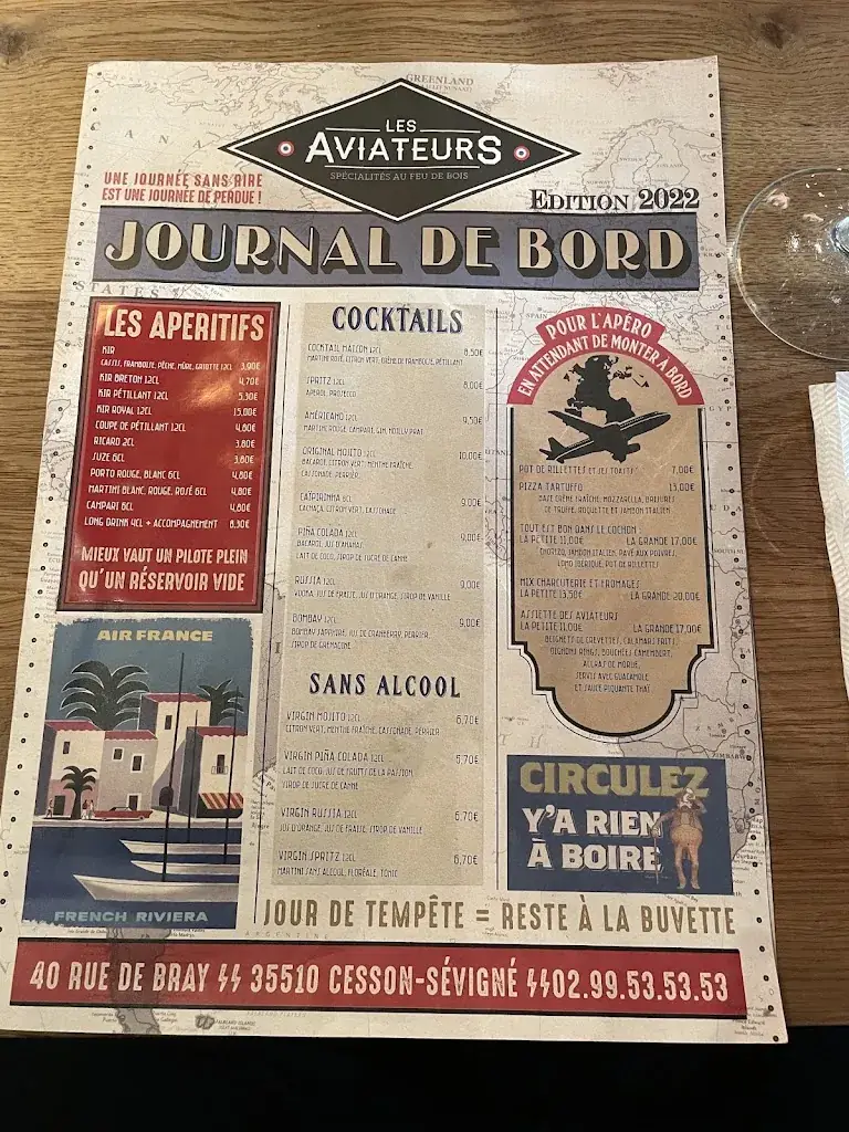 Menu_Les Aviateurs_Cesson-Sévigné_immagine_1