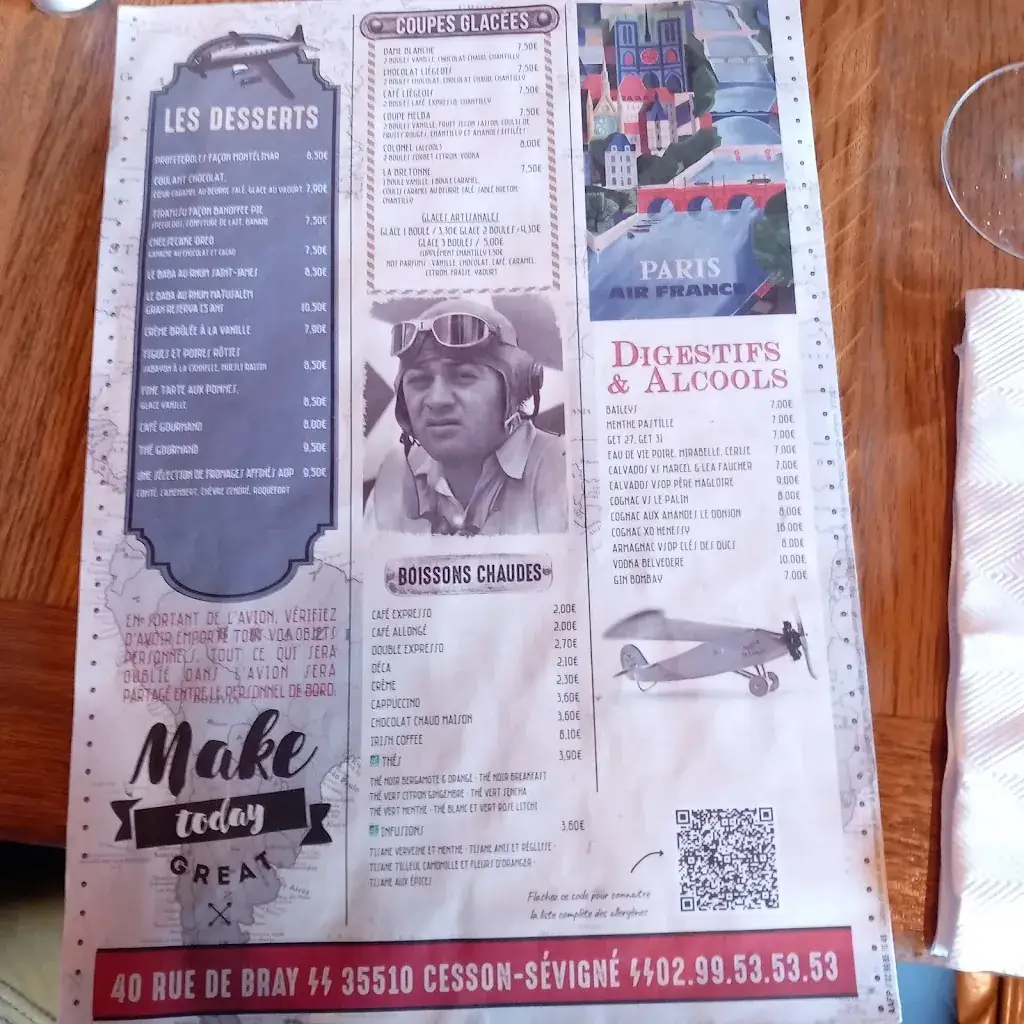 Menu_Les Aviateurs_Cesson-Sévigné_immagine_2