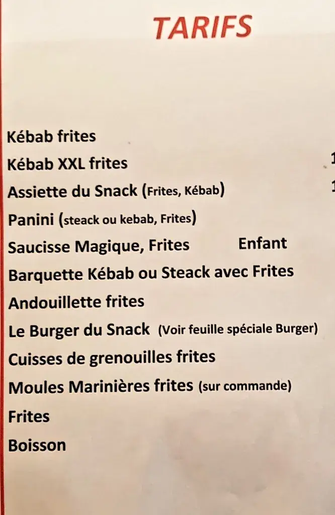 Menu_LE SNACK EBREUIL_Ébreuil_immagine_1