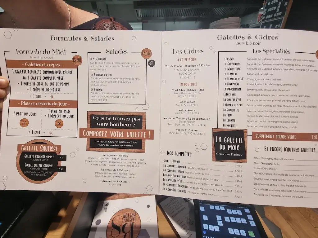 Menu_Crêperie B8 Héritage Breton_Cesson-Sévigné_immagine_1