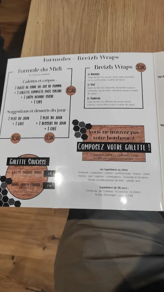 Menu_Crêperie B8 Héritage Breton_Cesson-Sévigné_immagine_3