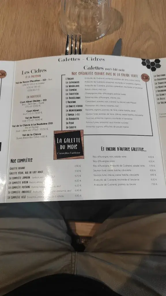 Menu_Crêperie B8 Héritage Breton_Cesson-Sévigné_immagine_4