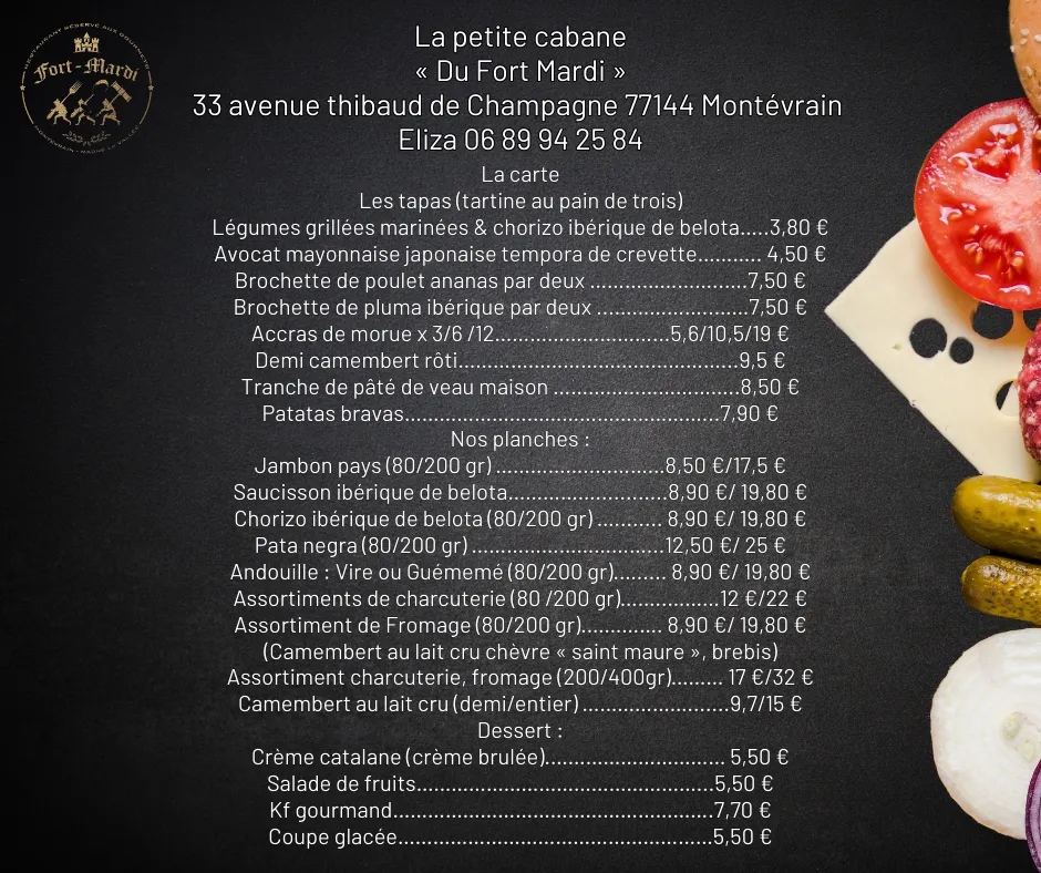 Menu_FORT-MARDI - Restaurant Montévrain_Montévrain_image_1