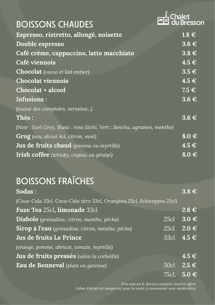 Menu_Chalet du Bresson_73210_image_1