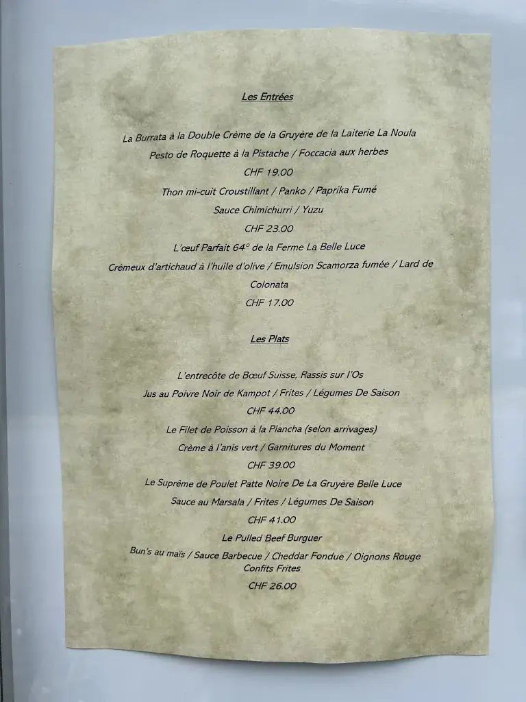 Menu_Le Baron Restaurant_Val-de-Charmey_image_4