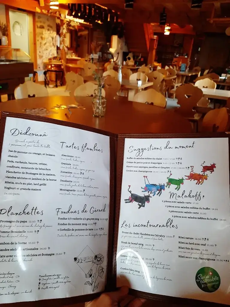 Menu_Auberge De Tissiniva_Val-de-Charmey_image_4