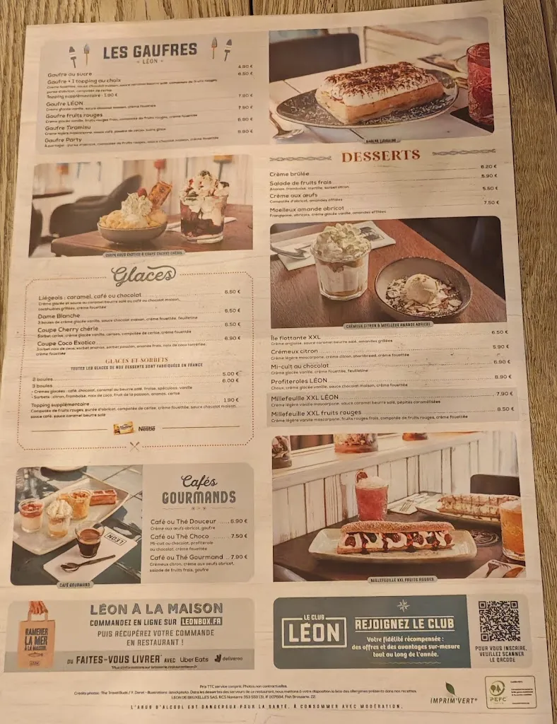 Menu_Léon Fish Brasserie - Villiers sur Marne_Villiers-sur-Marne_image_1