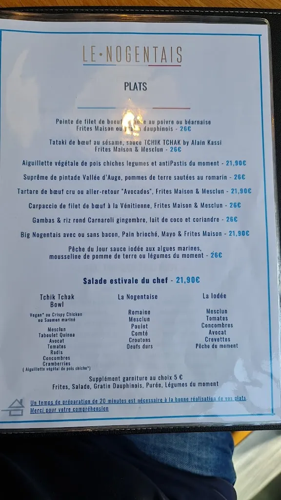 Menu_Restaurant Le Nogentais_Nogent-sur-Marne_image_4