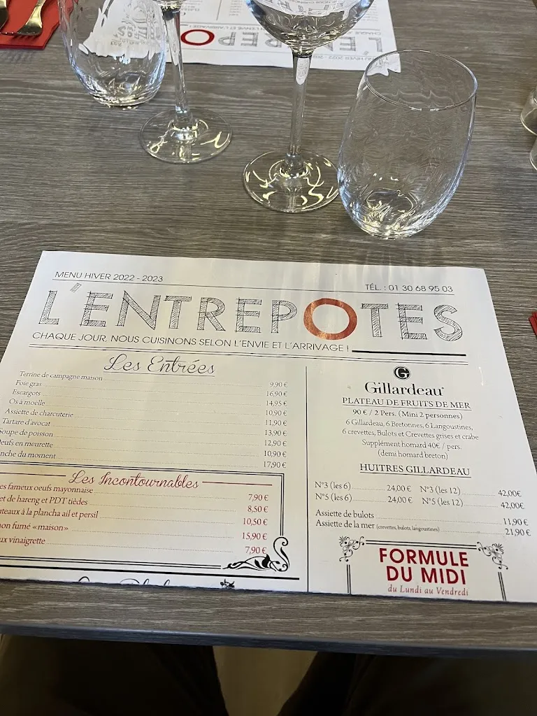 Menu_L'Entrepotes - Restaurant - Feucherolles_Feucherolles_image_1