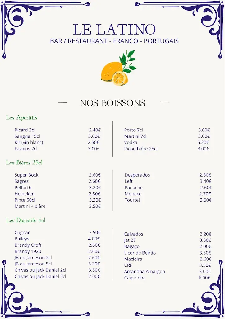 Menu_Le Latino_Clayes-sous-Bois_image_1