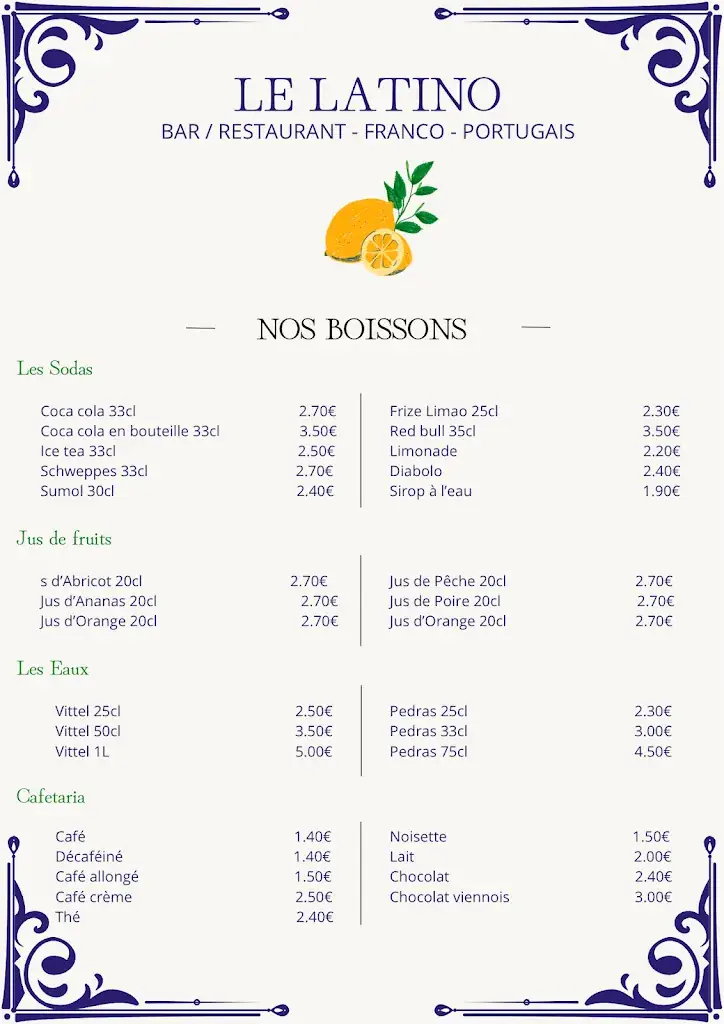 Menu_Le Latino_Clayes-sous-Bois_image_2