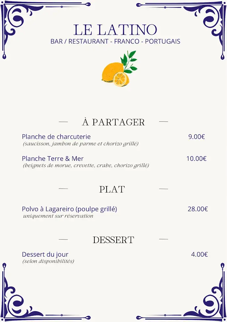 Menu_Le Latino_Clayes-sous-Bois_image_4