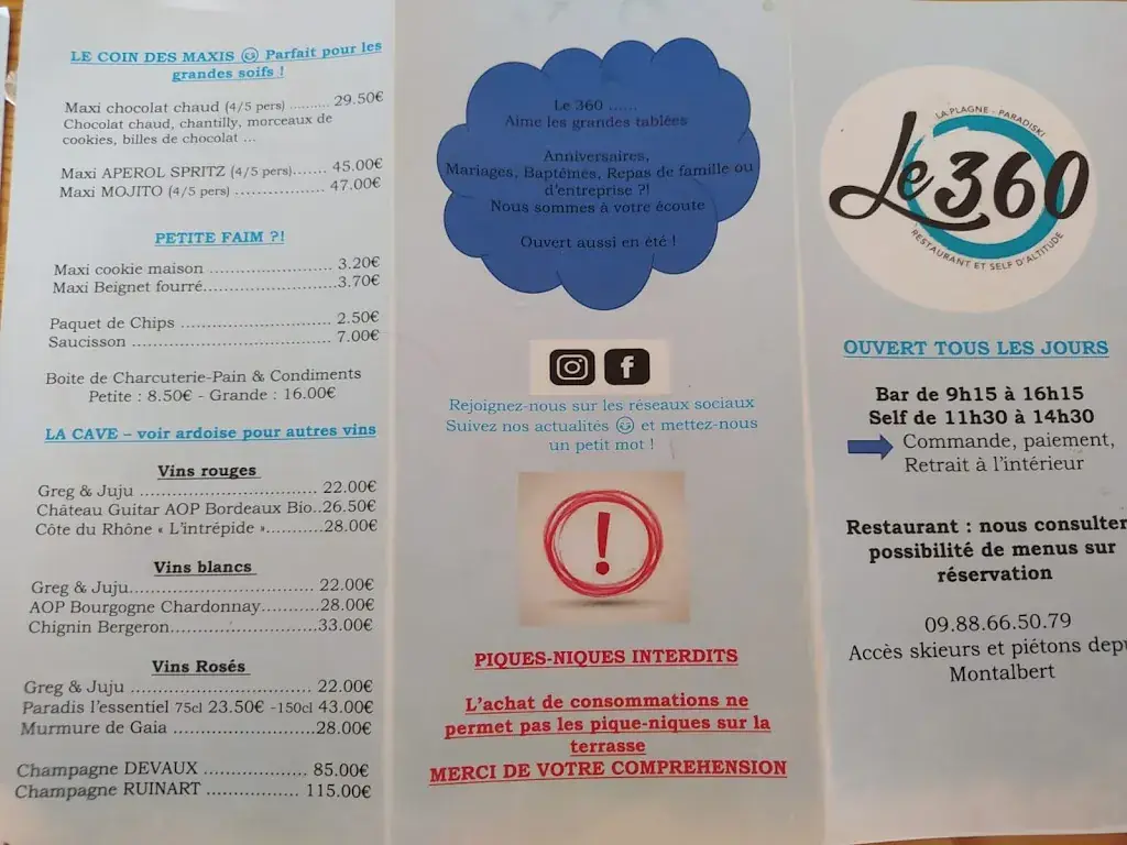 Menu_Restaurant Le 360_Mâcot-la-Plagne_image_2