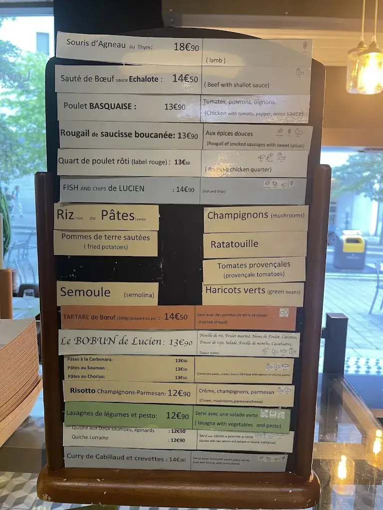 Menu_Lucien & La Cocotte | Restaurant Massy _Massy_image_1