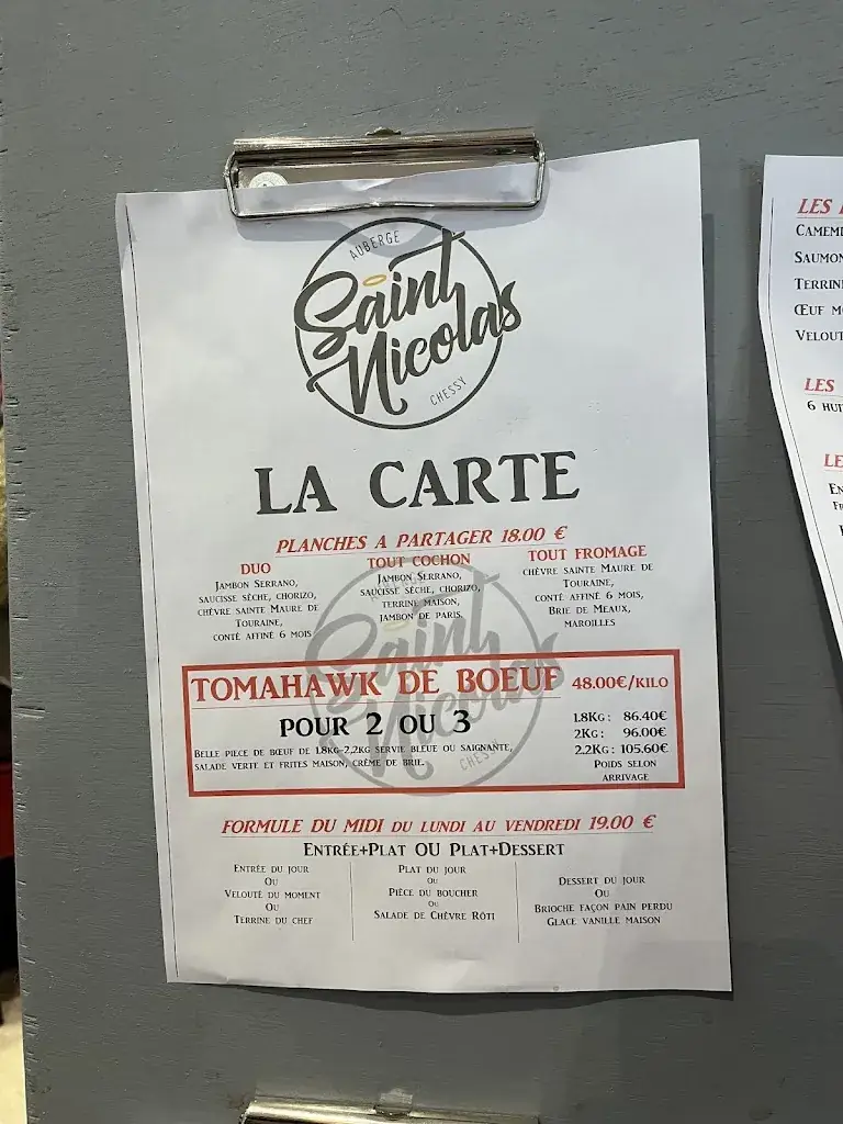 Menu_Auberge Saint Nicolas_Chessy_image_3