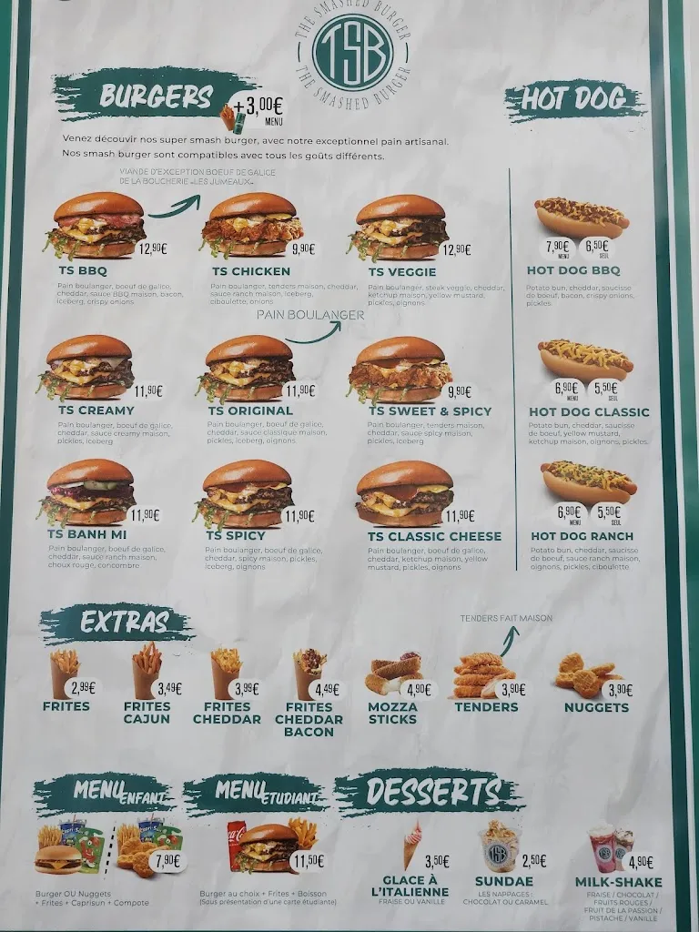 Menu_The Smashed Burger_Claye-Souilly_image_3