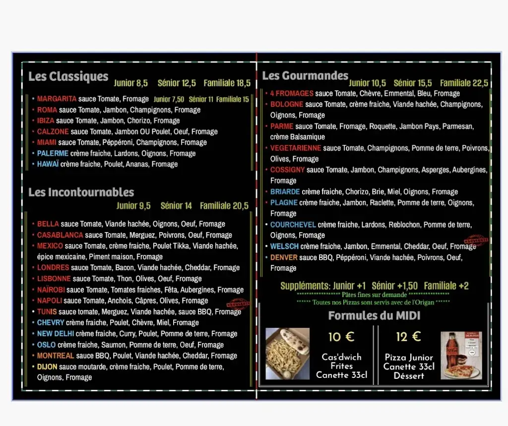 Menu_CASA DE PIZZA_Chevry-Cossigny_immagine_1