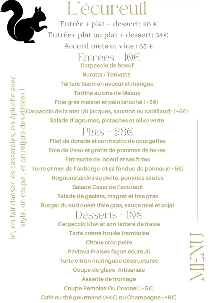 Menu_Auberge de l'Ecureuil_Coubert_image_2