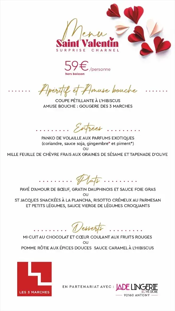 Menu_Brasserie Les 3 Marches_Châtenay-Malabry_image_2