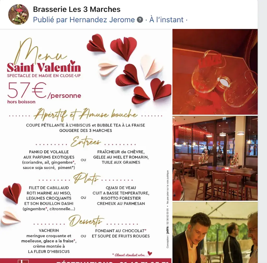 Menu_Brasserie Les 3 Marches_Châtenay-Malabry_image_3