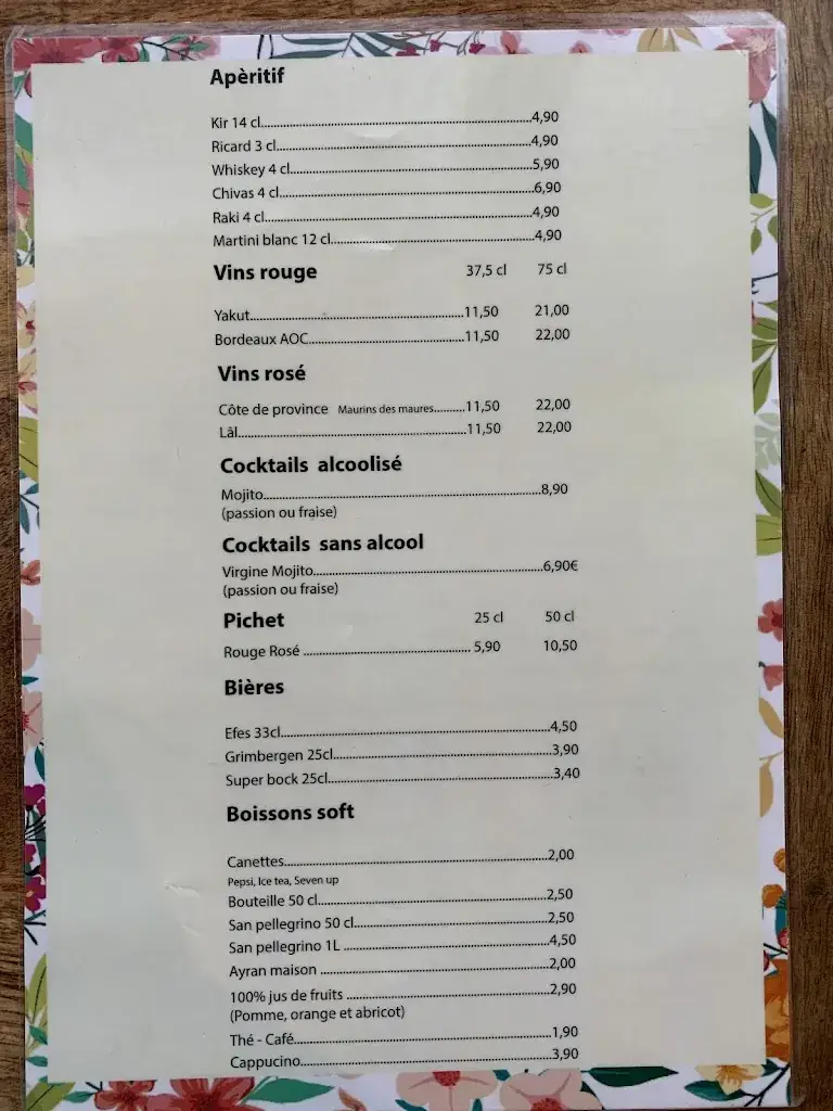 Menü_RESTAURANT ANATOLIE_Châtenay-Malabry_Bild_3