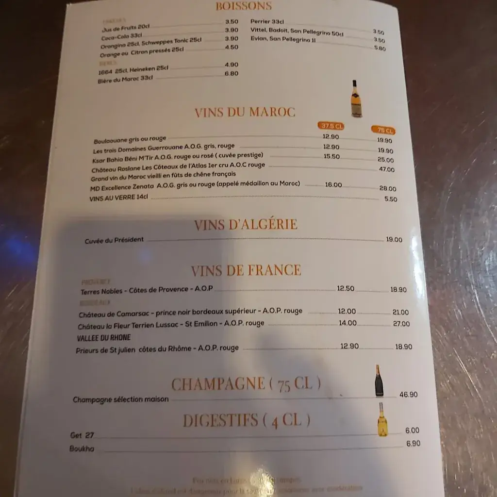 Menu_Restaurant EL BAHIA_Châtenay-Malabry_image_3