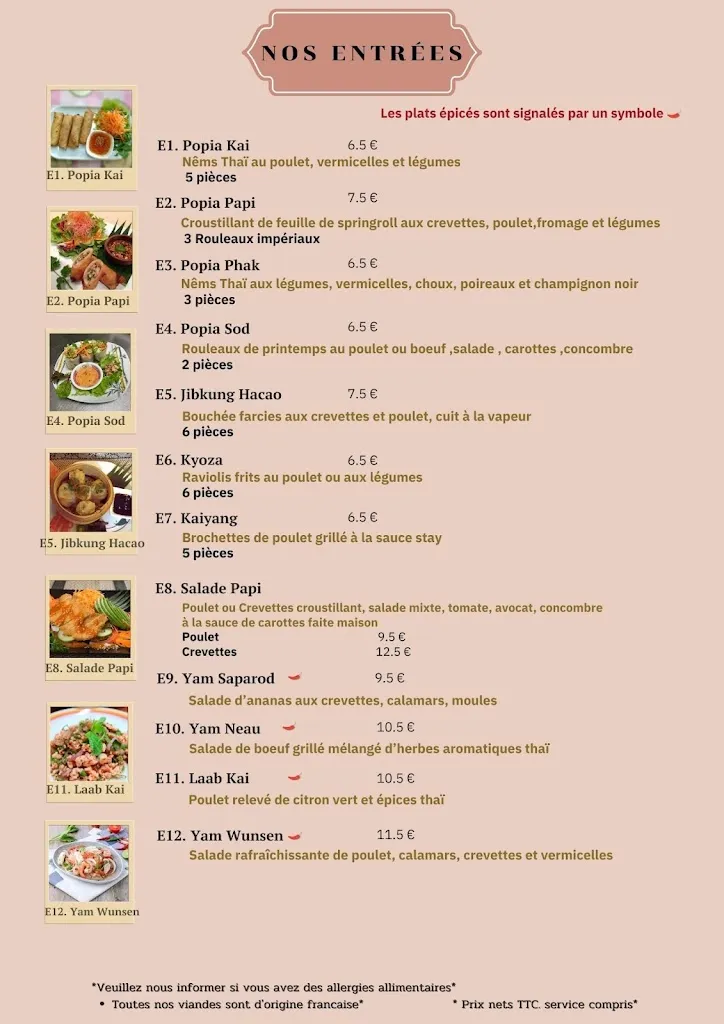 Menu_Papi Thai Cuisine_Châtenay-Malabry_image_4