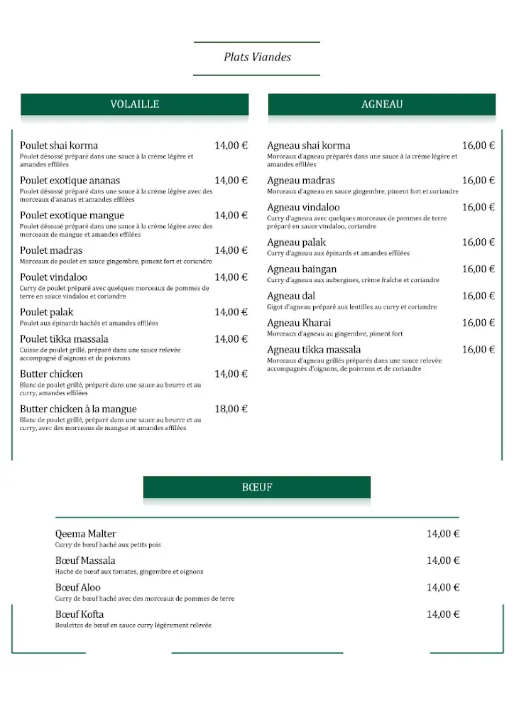 Menu_Le Bangalore_Châtenay-Malabry_image_3