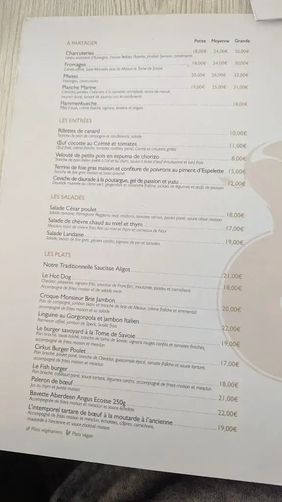 Menu_Le Cirkus - Brasserie/restaurant_Meaux_image_1