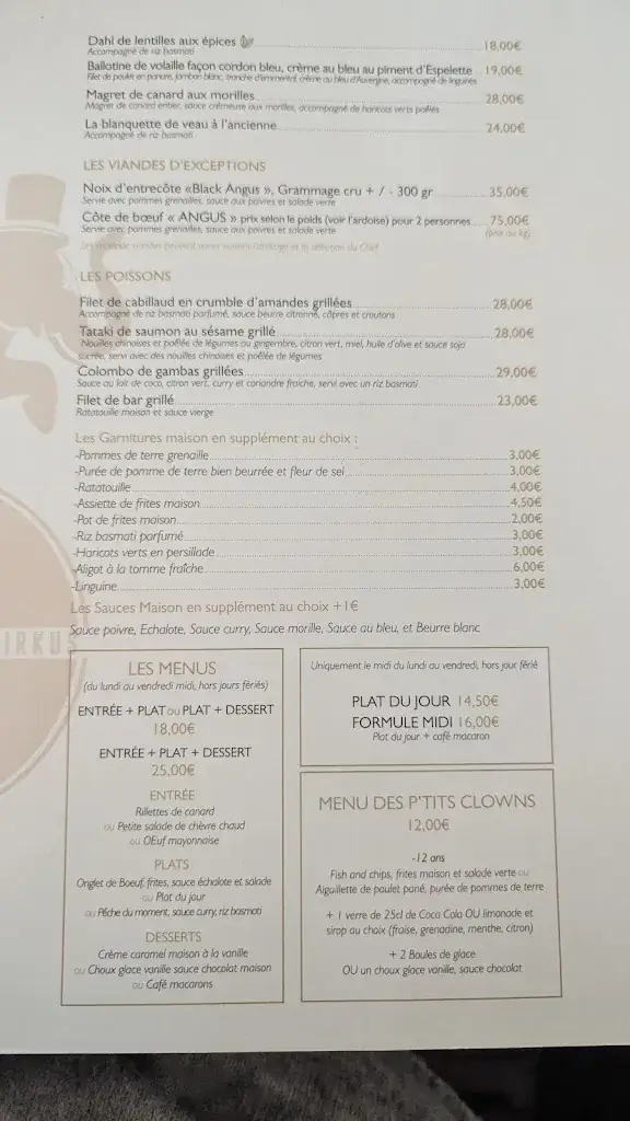 Menu_Le Cirkus - Brasserie/restaurant_Meaux_image_2