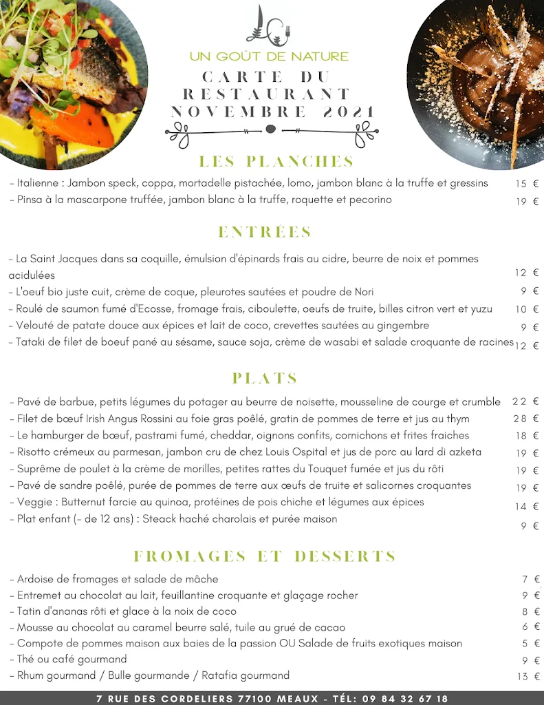 Menu_UN GOÛT DE NATURE - RESTAURANT À MEAUX_Meaux_image_2