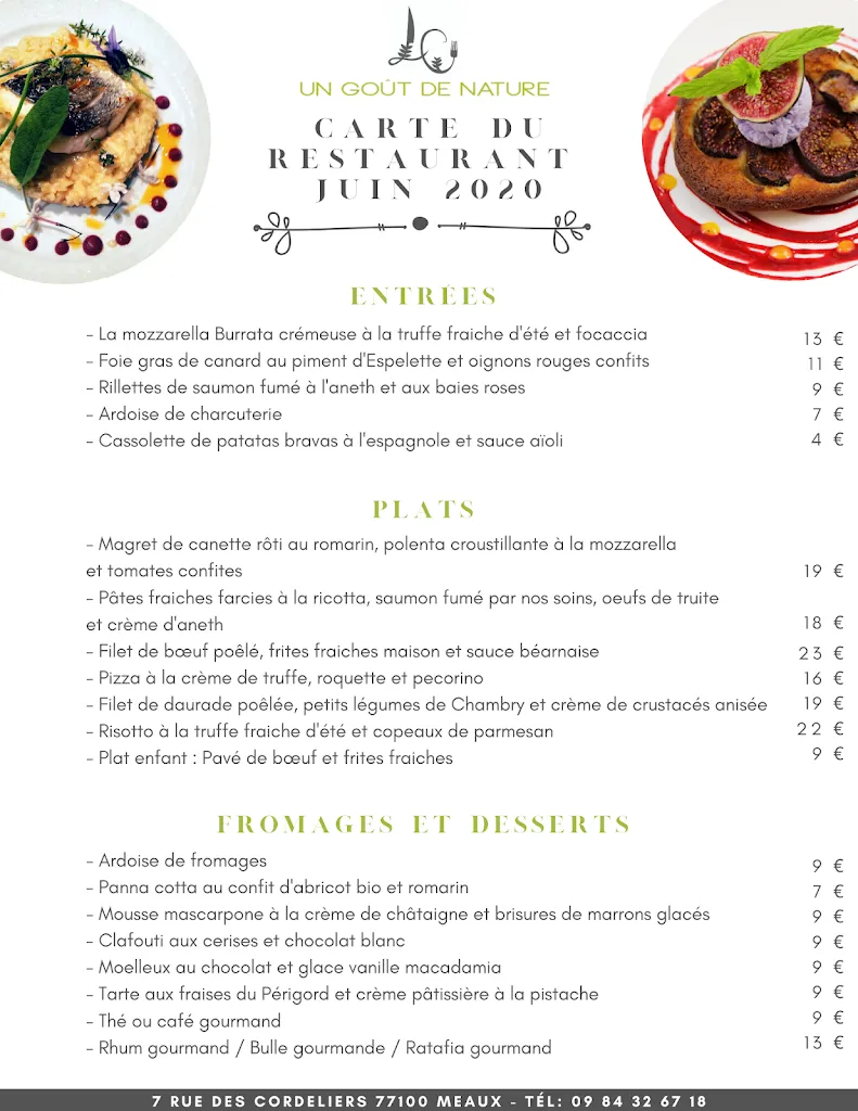 Menu_UN GOÛT DE NATURE - RESTAURANT À MEAUX_Meaux_image_3