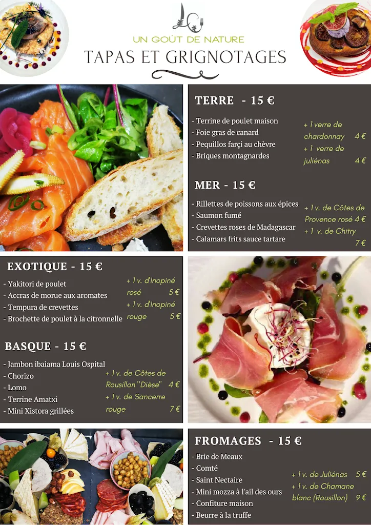 Menu_UN GOÛT DE NATURE - RESTAURANT À MEAUX_Meaux_image_4