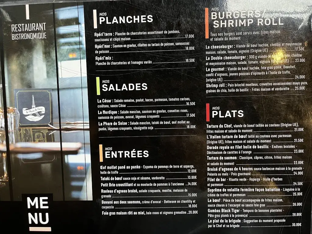 Menü_Restaurant Le Phare de Seine_Choisy-le-Roi_Bild_3