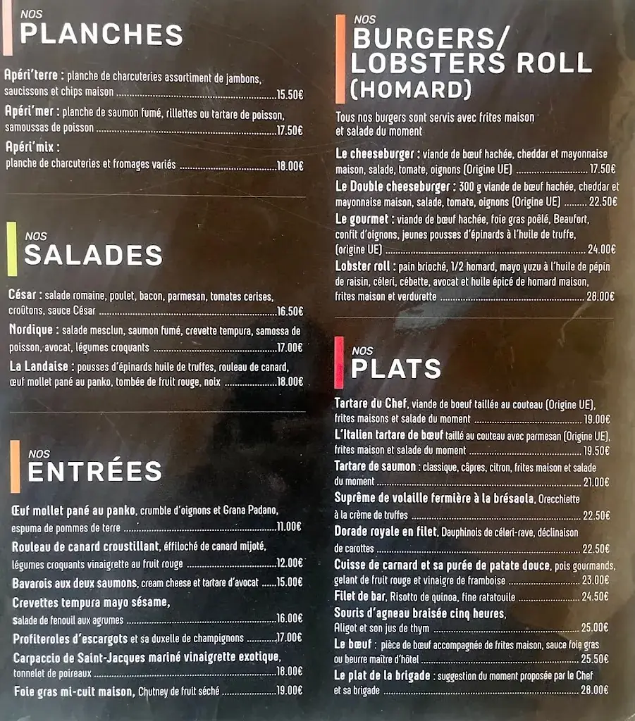 Menü_Restaurant Le Phare de Seine_Choisy-le-Roi_Bild_4