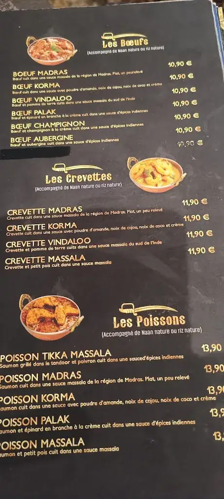 Menu_Le Roi Indien_Choisy-le-Roi_image_3